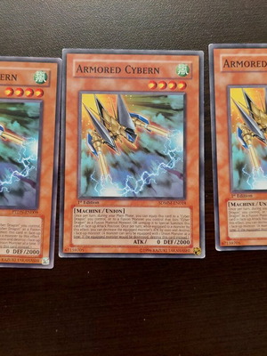 Yu-Gi-Oh Armored Cybern cards in good condition