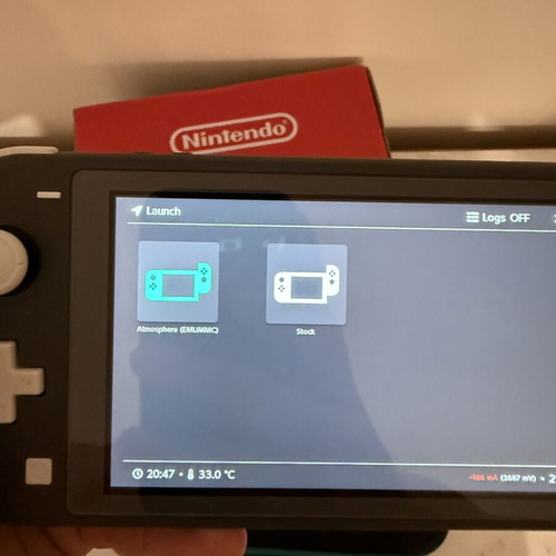 Nintendo Switch Lite like new with dual boot and 256GB memory