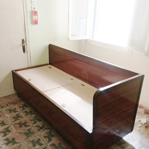 Divan bed used with storage space