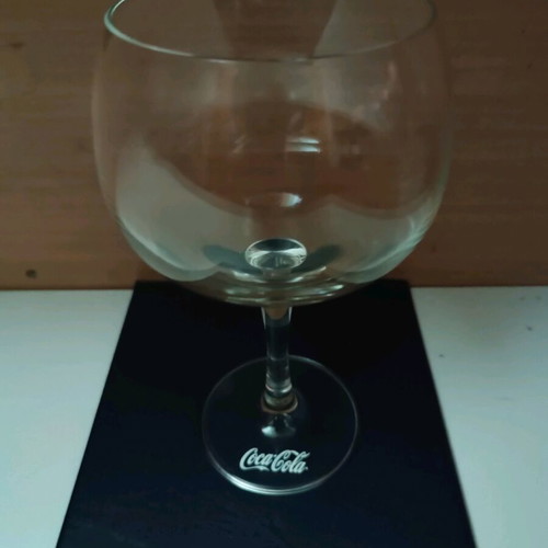 Coca Cola stemmed glass new