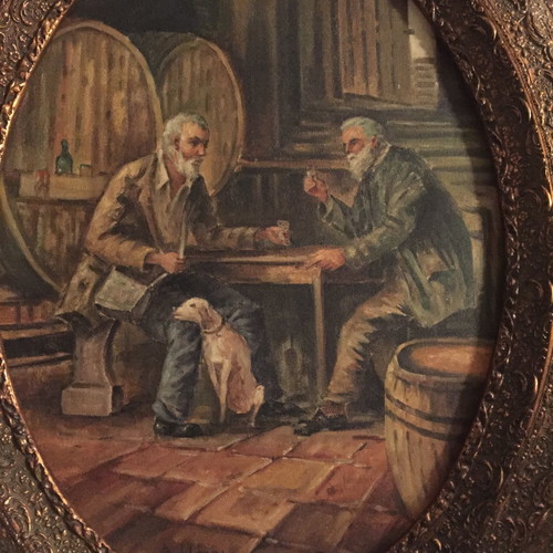A. Voumbakis painting used, authentic oil painting