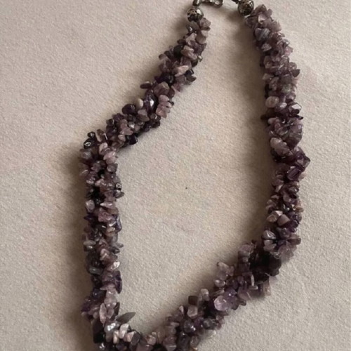 Amethyst necklace handmade new
