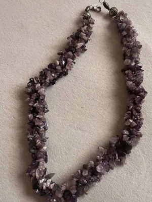 Amethyst necklace handmade new