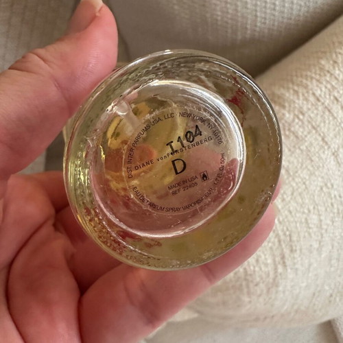 Diane von Furstenberg perfume used, missing cap