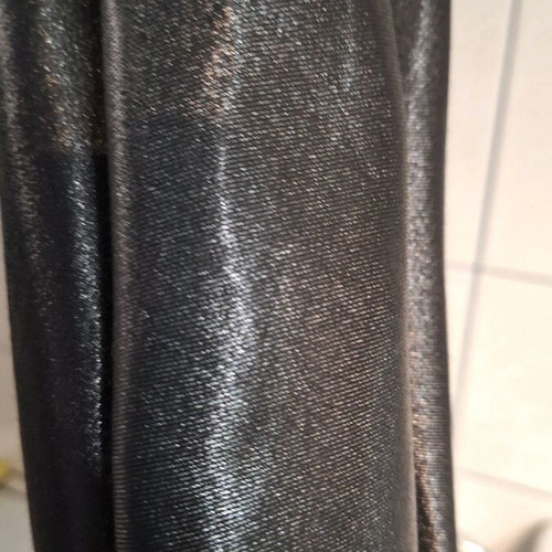 Dress used black shiny with gray details Access
