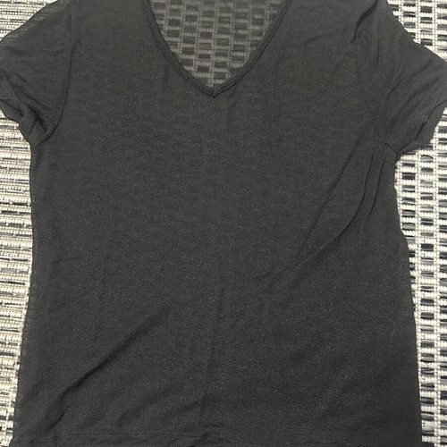 Sheer top black size M used