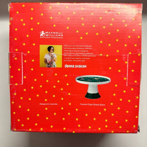 Christmas platter with foot Maxwell & Williams like new, porcelain