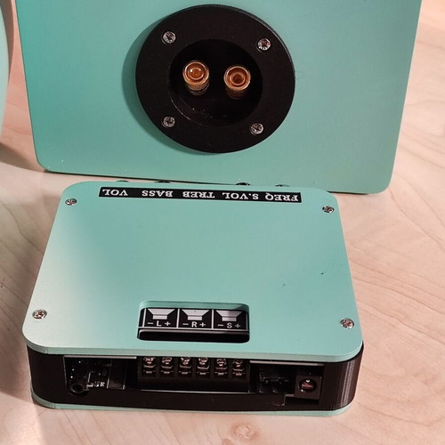 Handmade 2.1 Computer Speakers with Bluetooth Amplifier 100W RMS Like New