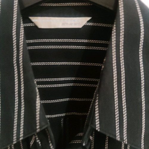 Striped shirt black like new, size L