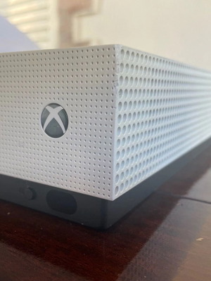 Microsoft Xbox One S 500GB console with two gamepads