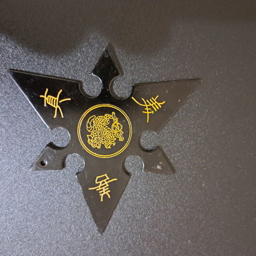 Shuriken throwing star decorative used, made in Taiwan