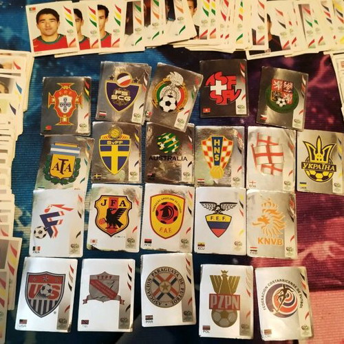 Panini World Cup 2006 stickers used, set of 336 pieces