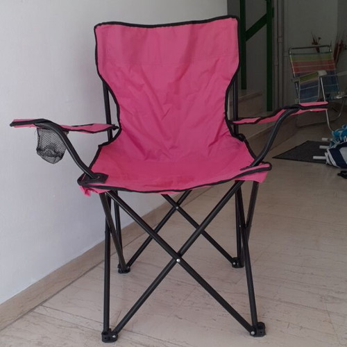Aluminum folding beach chair with cup holder new