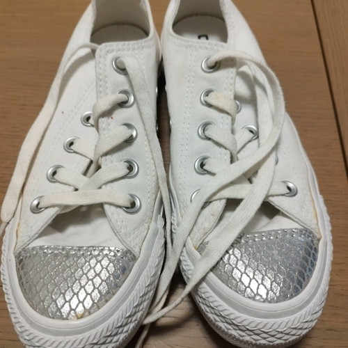 Παπούτσια Converse αθλητικά για κορίτσι μεταχειρισμένα, μέγεθος 36, λευκά