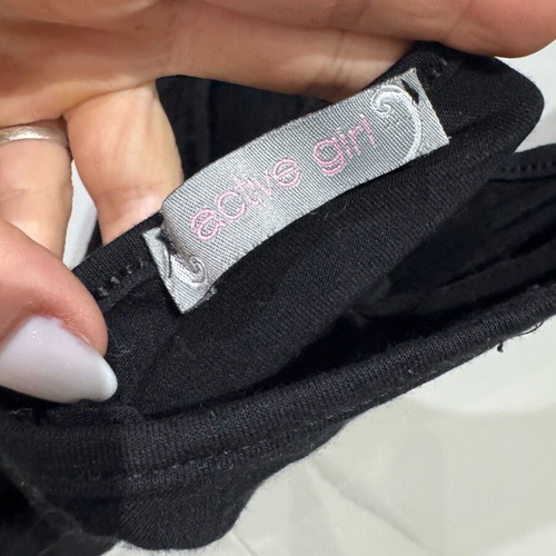Active girl black bodysuit like new, size S