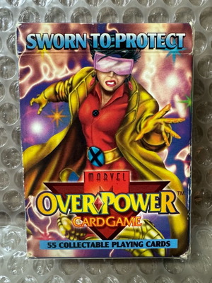 Marvel Overpower Card Game Starter Deck σαν καινούργιο, πλήρες (1995)