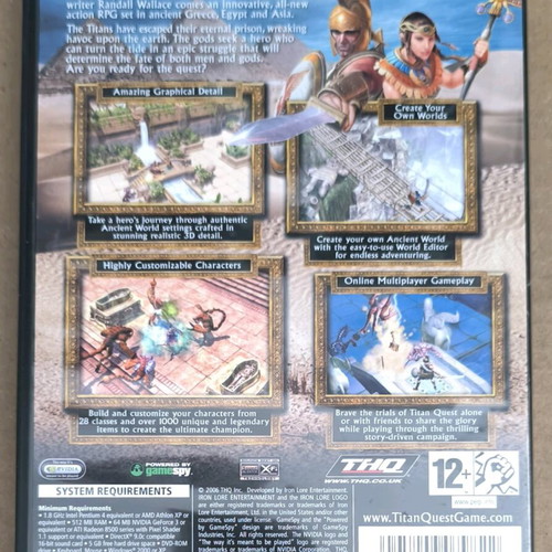 Titan Quest PC DVD-ROM game like new