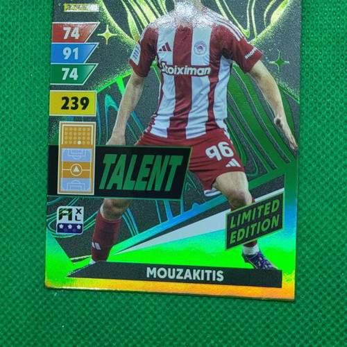 Mouzakitis Talent Adrenalyn XL Panini Greek Superleague 24-25 card new