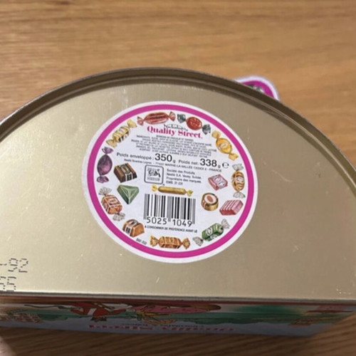 Quality Street metal collectible box like new