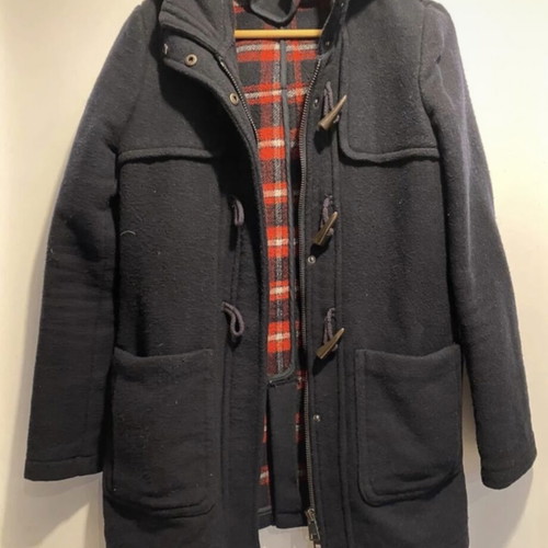 Stradivarius women's navy blue winter coat size M used