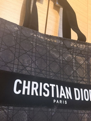 Dior Beauty toiletry bag new, black with Cannage mesh