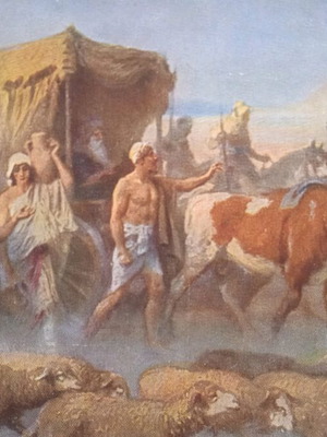 Biblical postcard used, very good condition