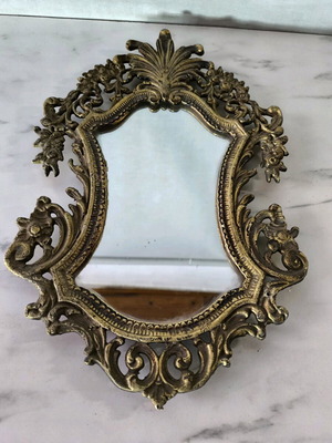 Bronze Vintage Mirror used with carvings