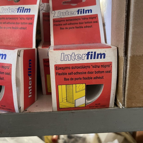 Flexible self-adhesive door bottom seal Interfilm new, pack of 2