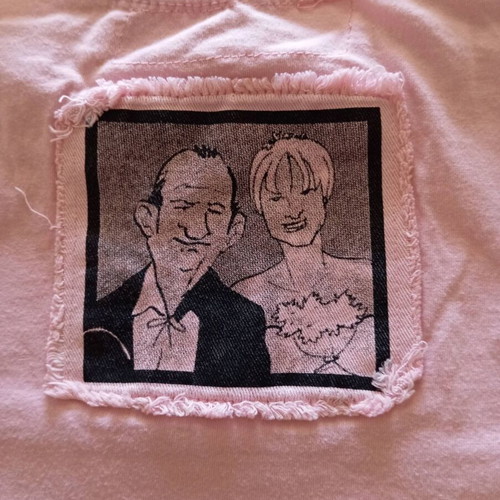 People Vintage Y2K Graphic T-Shirt pastel pink, like new