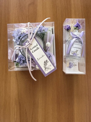 Lavender Set with Scented Candle and Room Fragrance Jumbo new