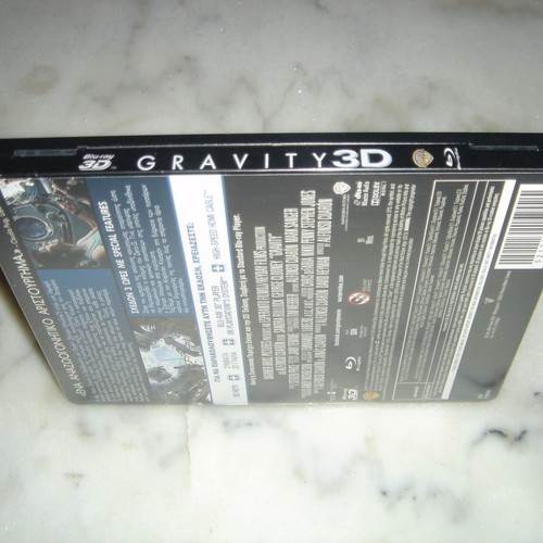 Gravity 3D Blu-Ray Greek edition metal pack new