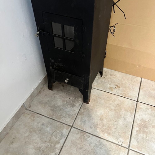 Steel wood stove, Greek made, 5.2 kW, 28x34x74 cm