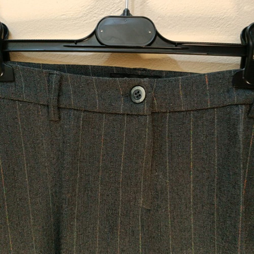 Positive Grey Pantsuit Set with Thin Stripe Like New