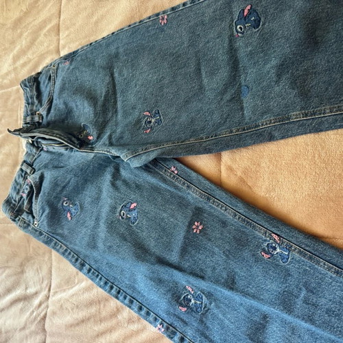 Zara kids' jeans with Stich used, size 11-12 years