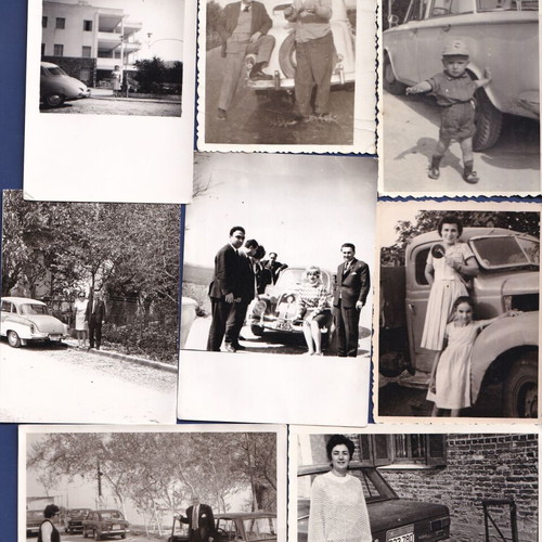 Vintage photos used, pack of 115 with people, cars, family scenes