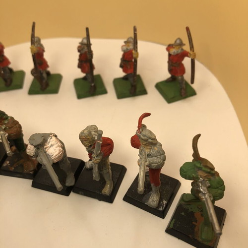 Warhammer Empire fantasy archers and riflemen set, used, 17 figures