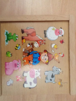 Wooden children's game Find the Matching like new