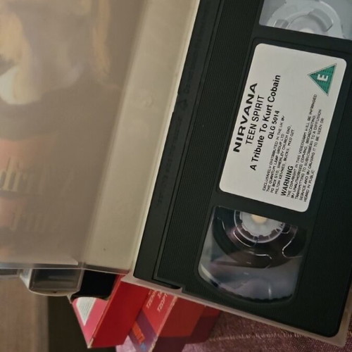 Nirvana Teen Spirit VHS tape like new, tribute to Kurt Cobain