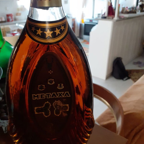Metaxa 5 Stars Cognac 65 cl like new, vintage 1970-1985