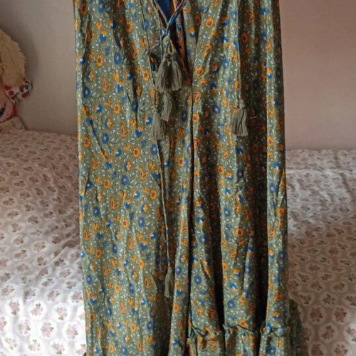 Boho Maxi Dress Jasmine free size like new, floral paisley print