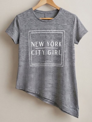 T-shirt one size gray like new, 50 cm armpit to armpit