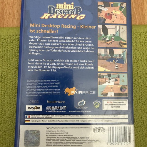 Mini Desktop Racing PS2 game