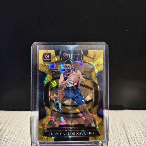 Juan Carlos Navarro Gold Prizm Panini Select EuroLeague card 04/10
