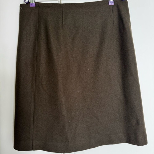 Zara wool skirt used, olive color, size EU 38