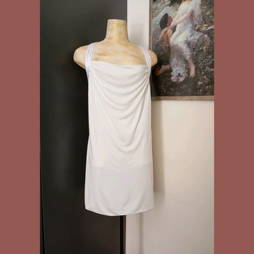 ZigZag backless dress like new, size M, white
