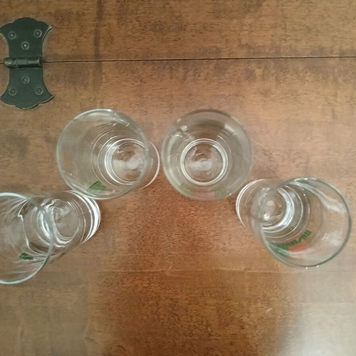 Ouzo Mini Mytilinis ouzo glasses like new, set of 4