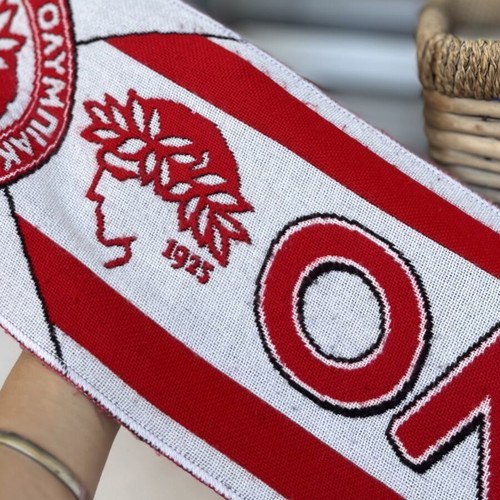 Authentic Olympiakos knitted scarf, official product PAE