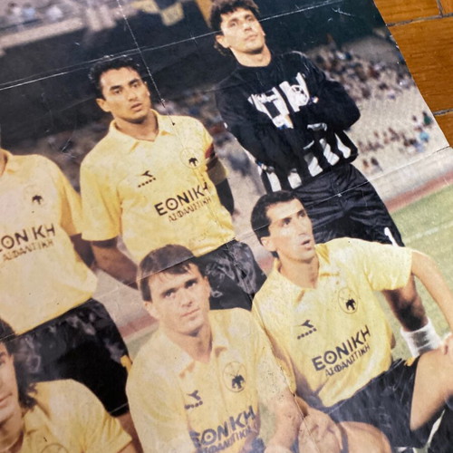 AEK-Olympiakos Giant Poster 1988-89, original