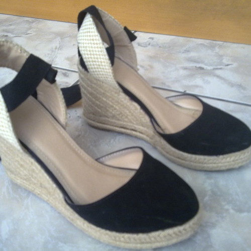 Tulipano women's platform shoes with rope and buckle size 36 like new