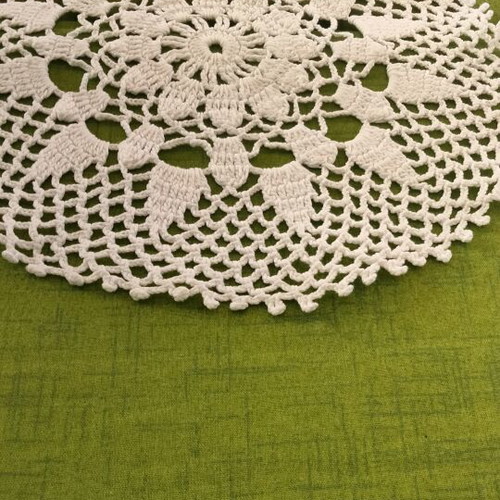 Set of 2 Handmade Crochet Doilies like new, vintage style